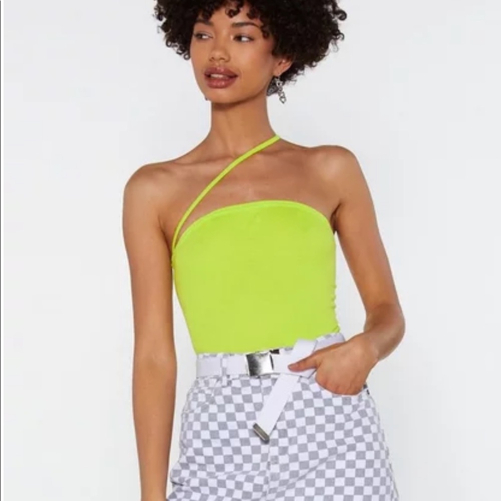 Ribbed Bandeau Bodysuit